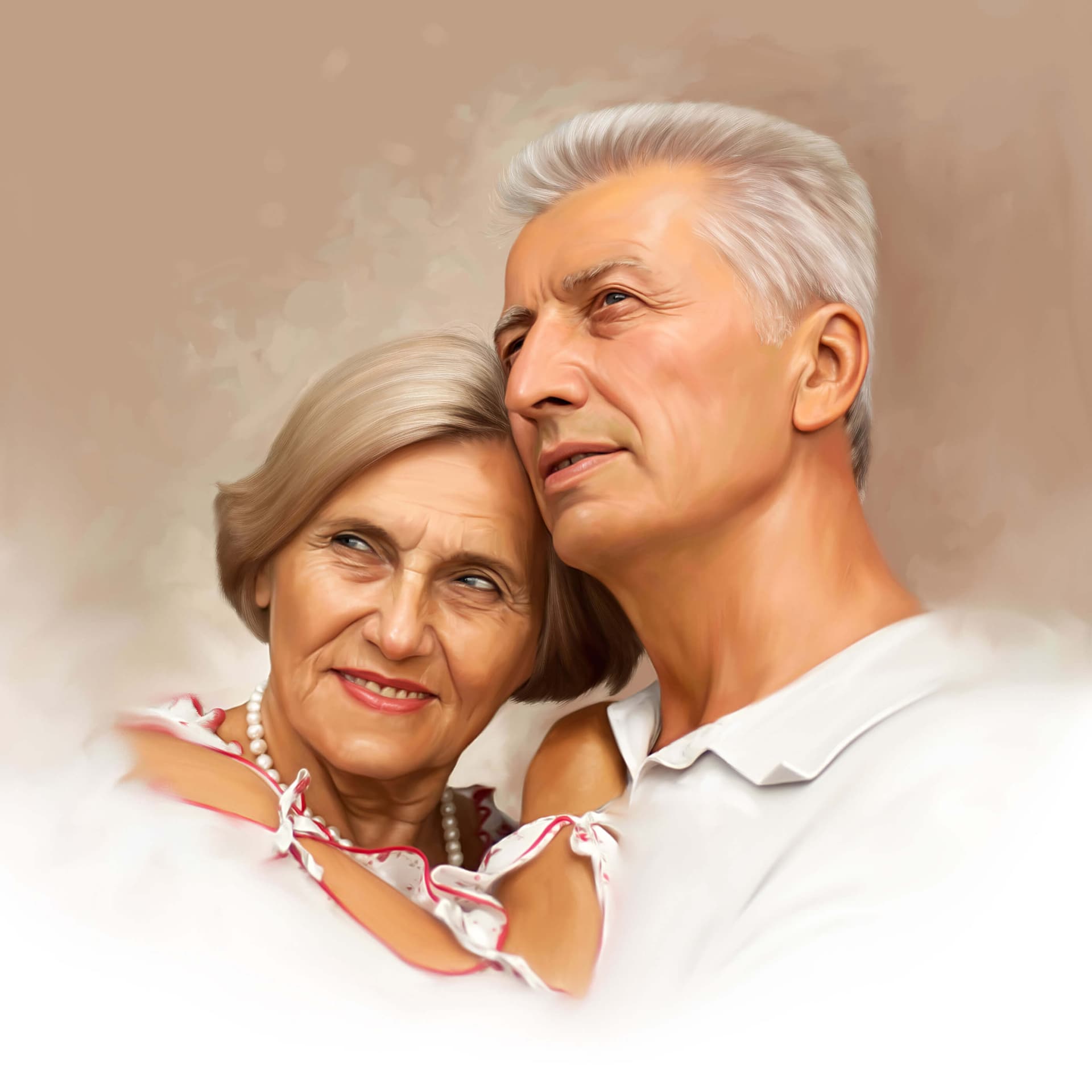 Couple Digital Painting by Oilpixel