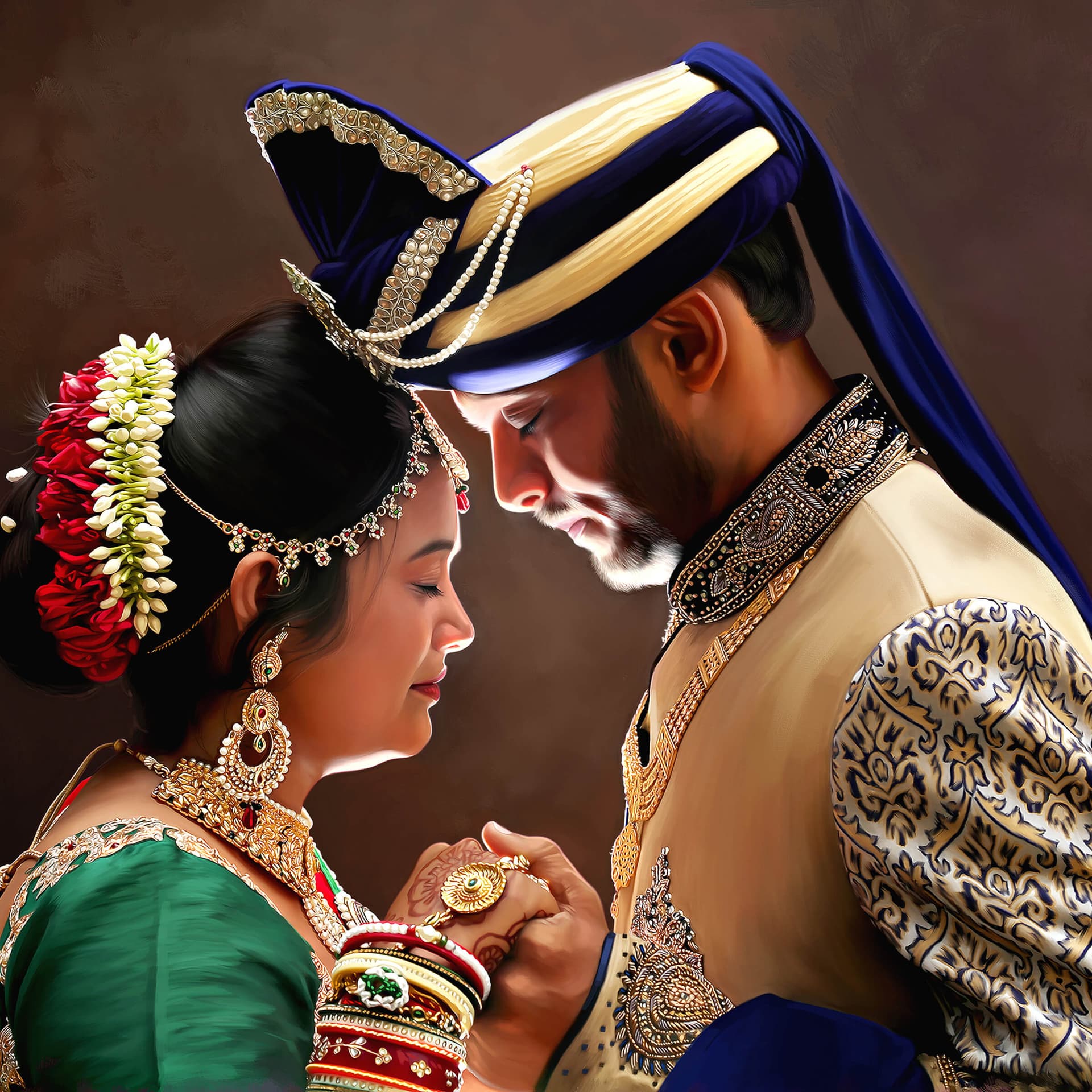 Couple Digital Painting by Oilpixel
