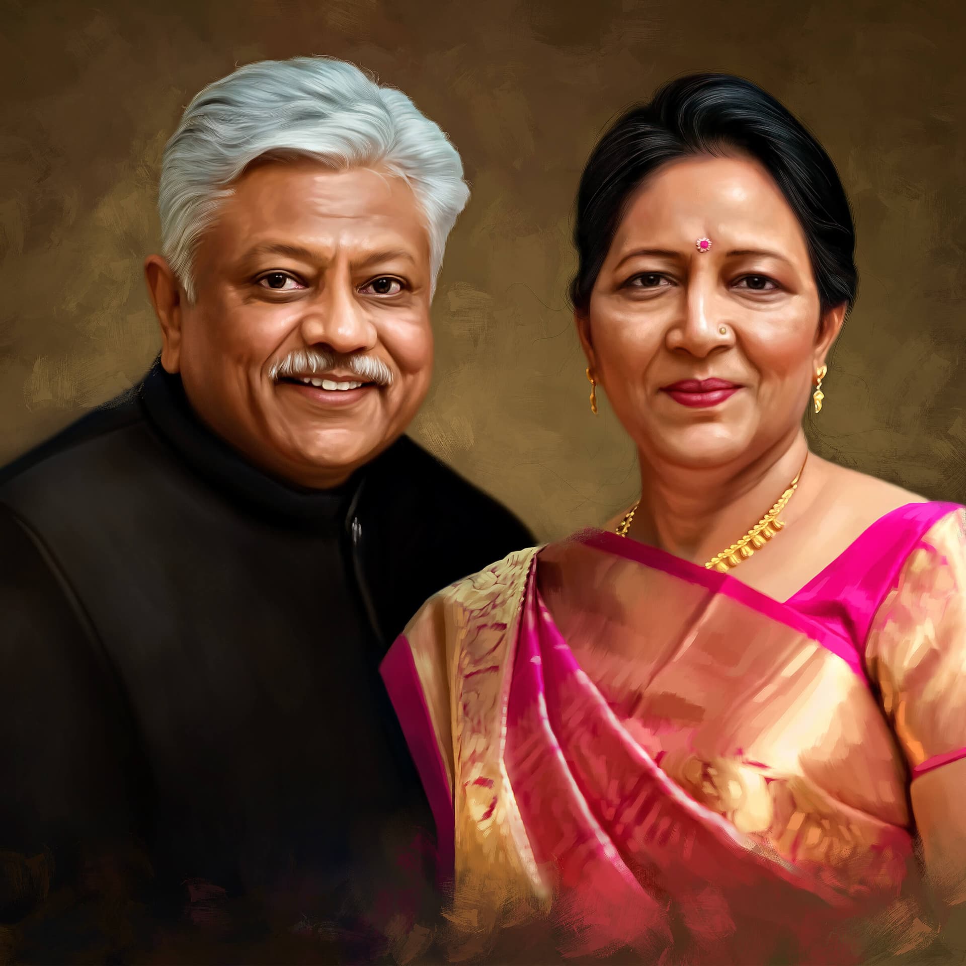 Couple Digital Painting by Oilpixel