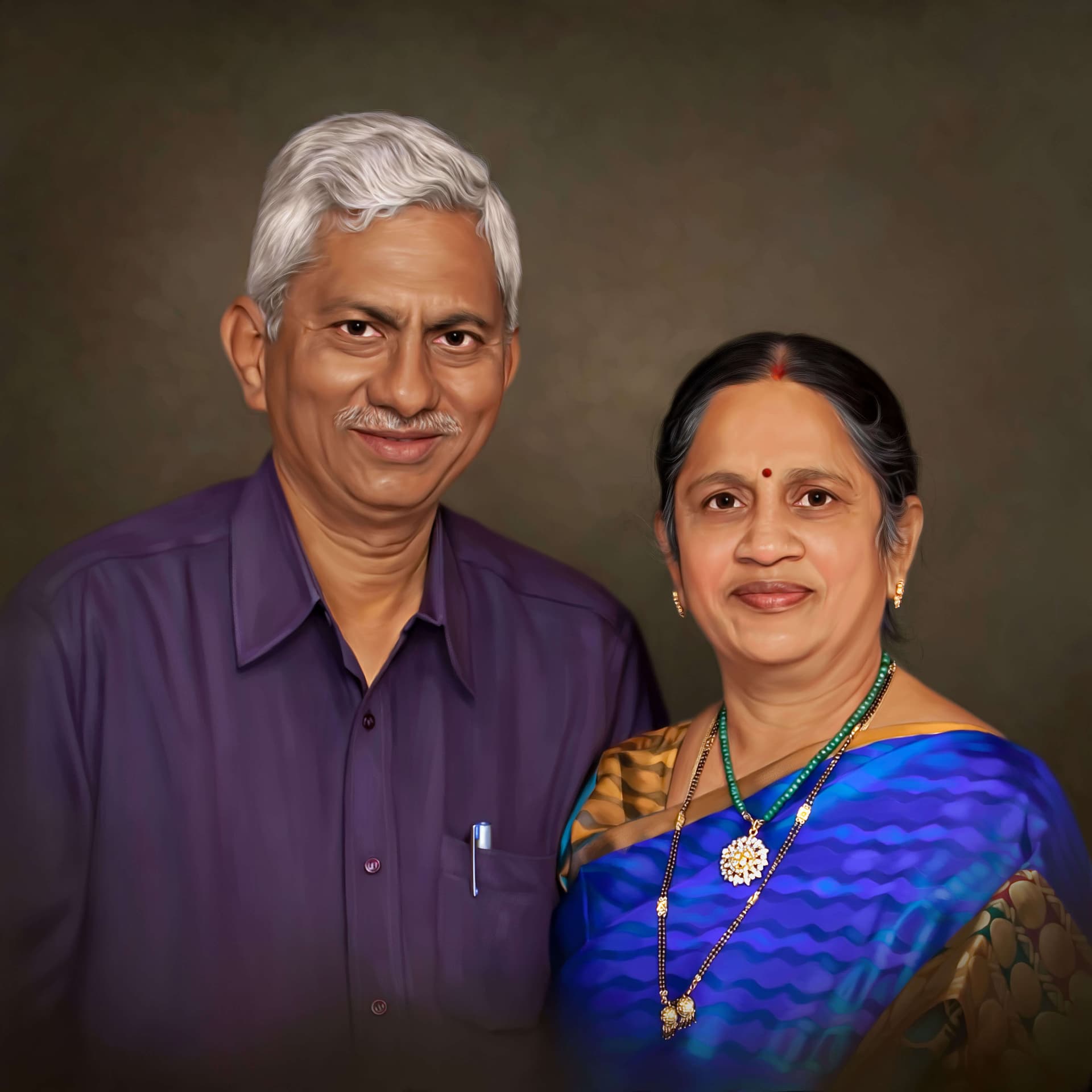 Couple Digital Painting by Oilpixel