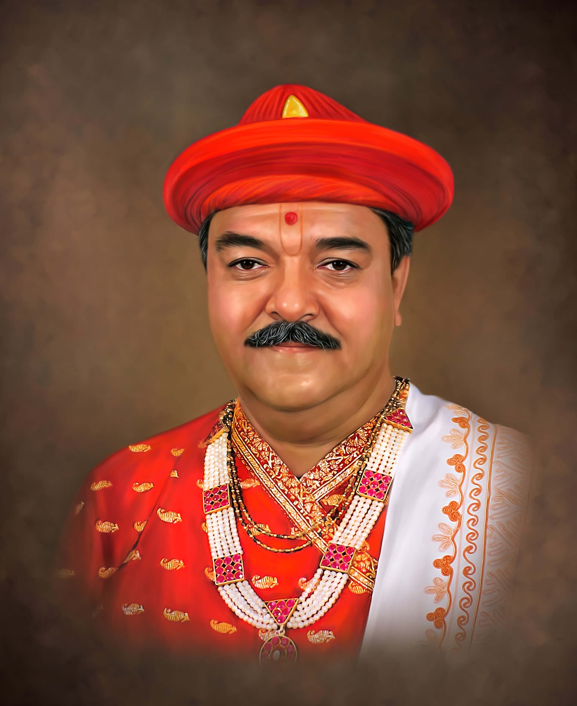 Self Digital Portrait Painting of Piyush Boghani by Oilpixel