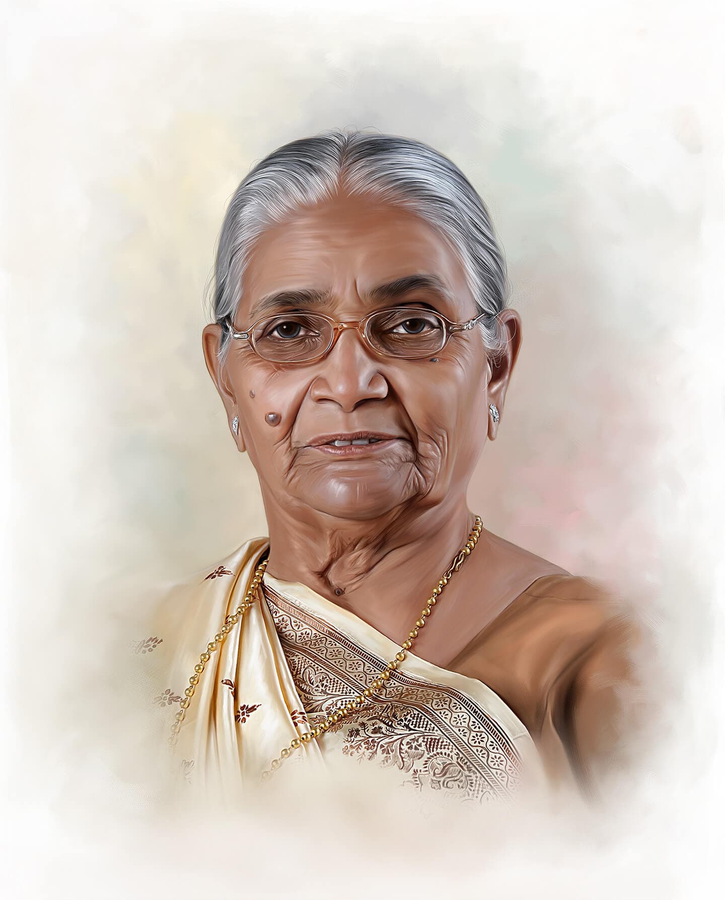 Self Digital Portrait Painting by Oilpixel