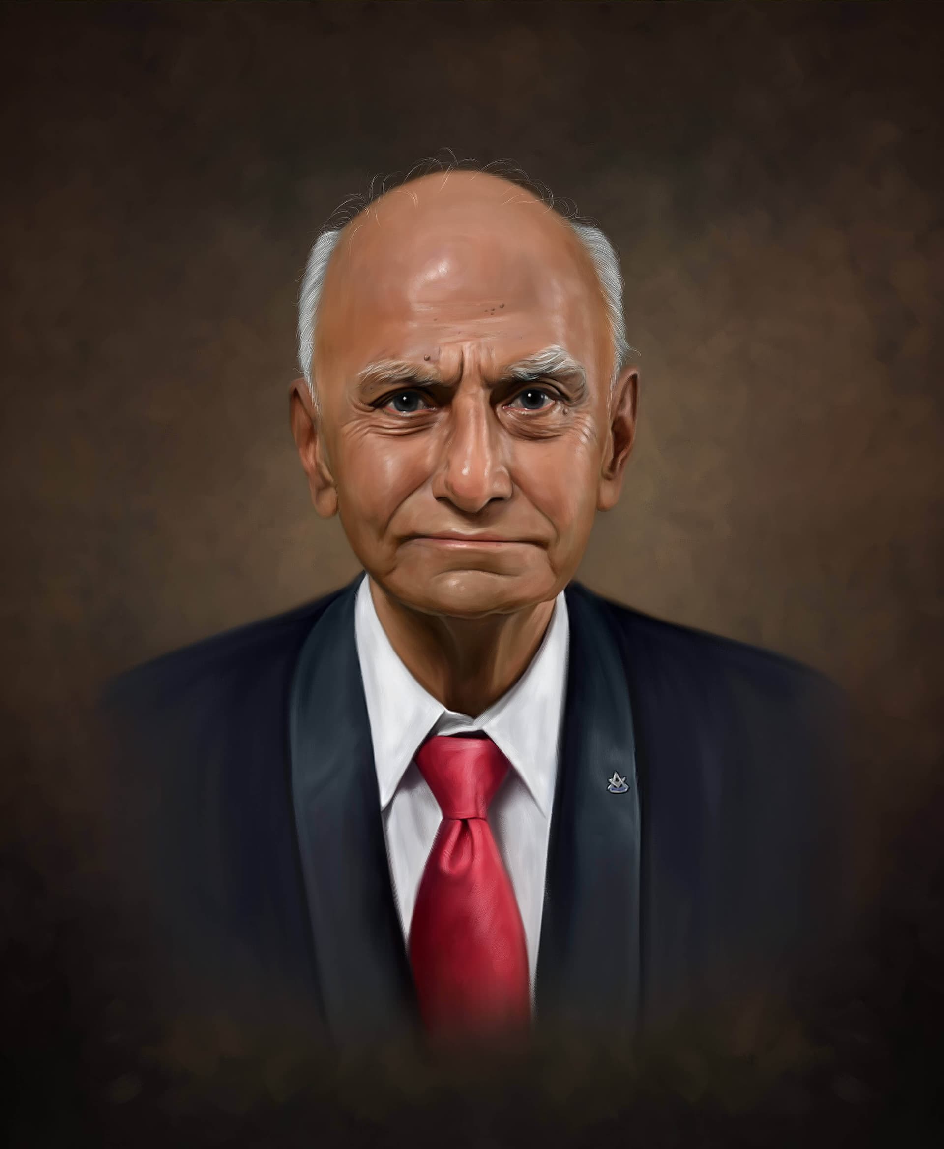 Self Digital Portrait Painting by Oilpixel