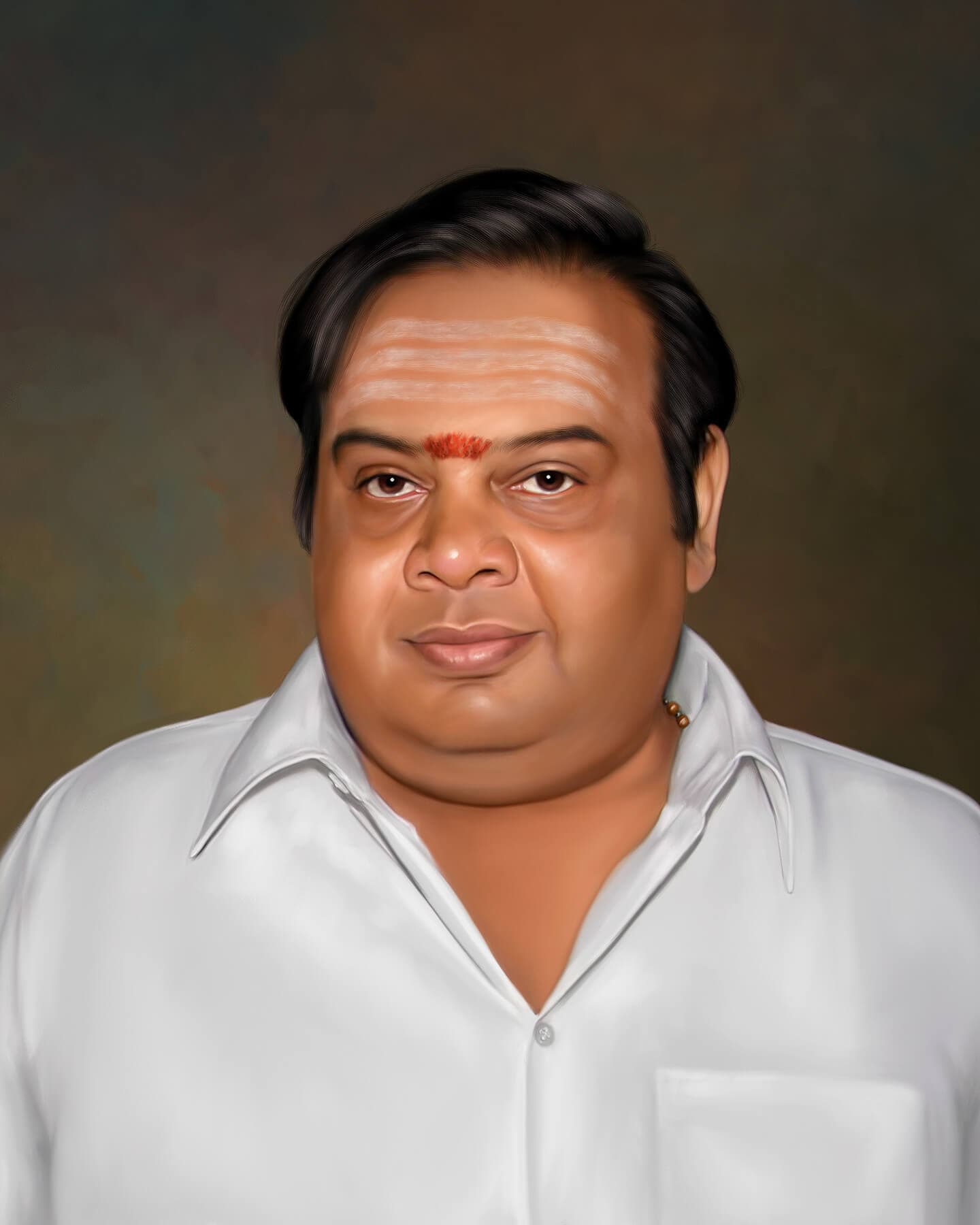 Self Digital Portrait Painting by Oilpixel