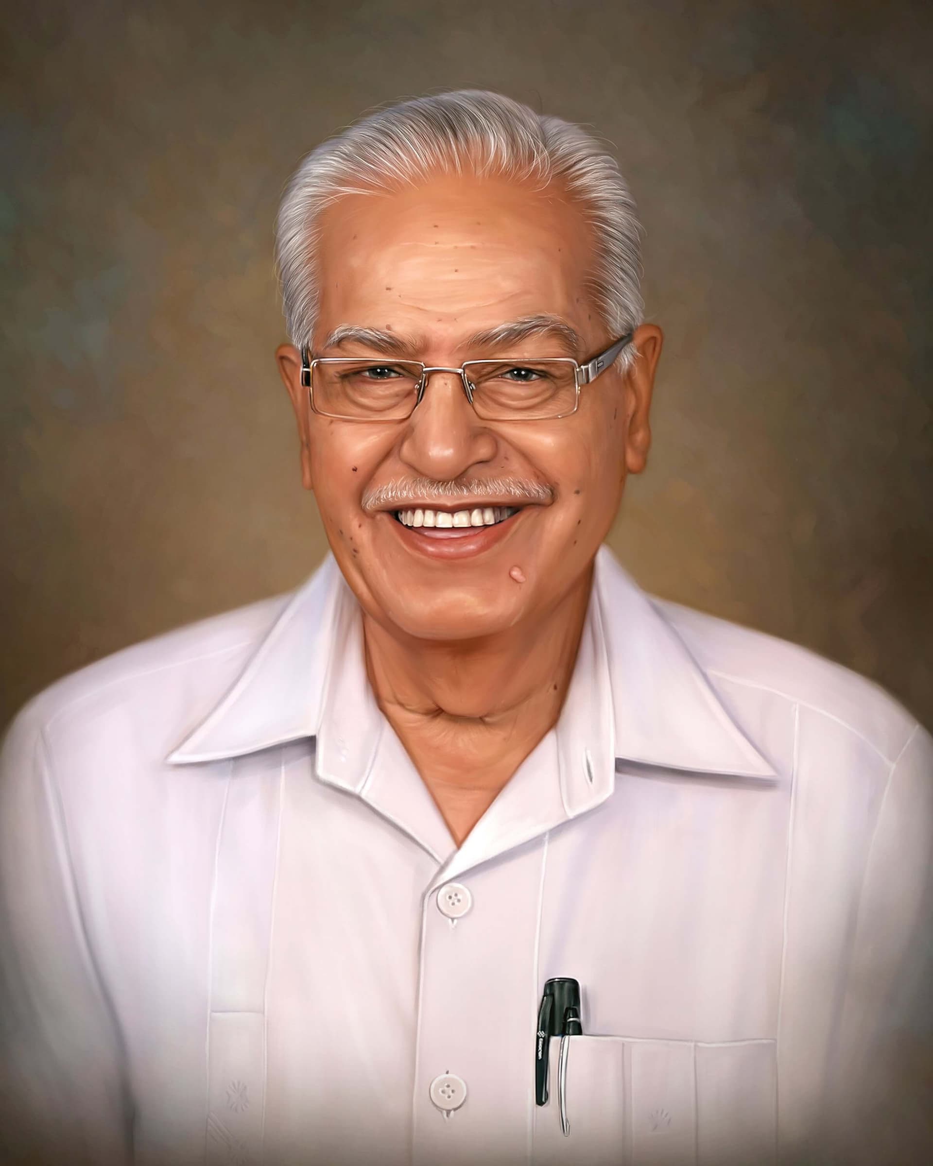 Self Digital Portrait Painting of Jagdish Thadha by Oilpixel