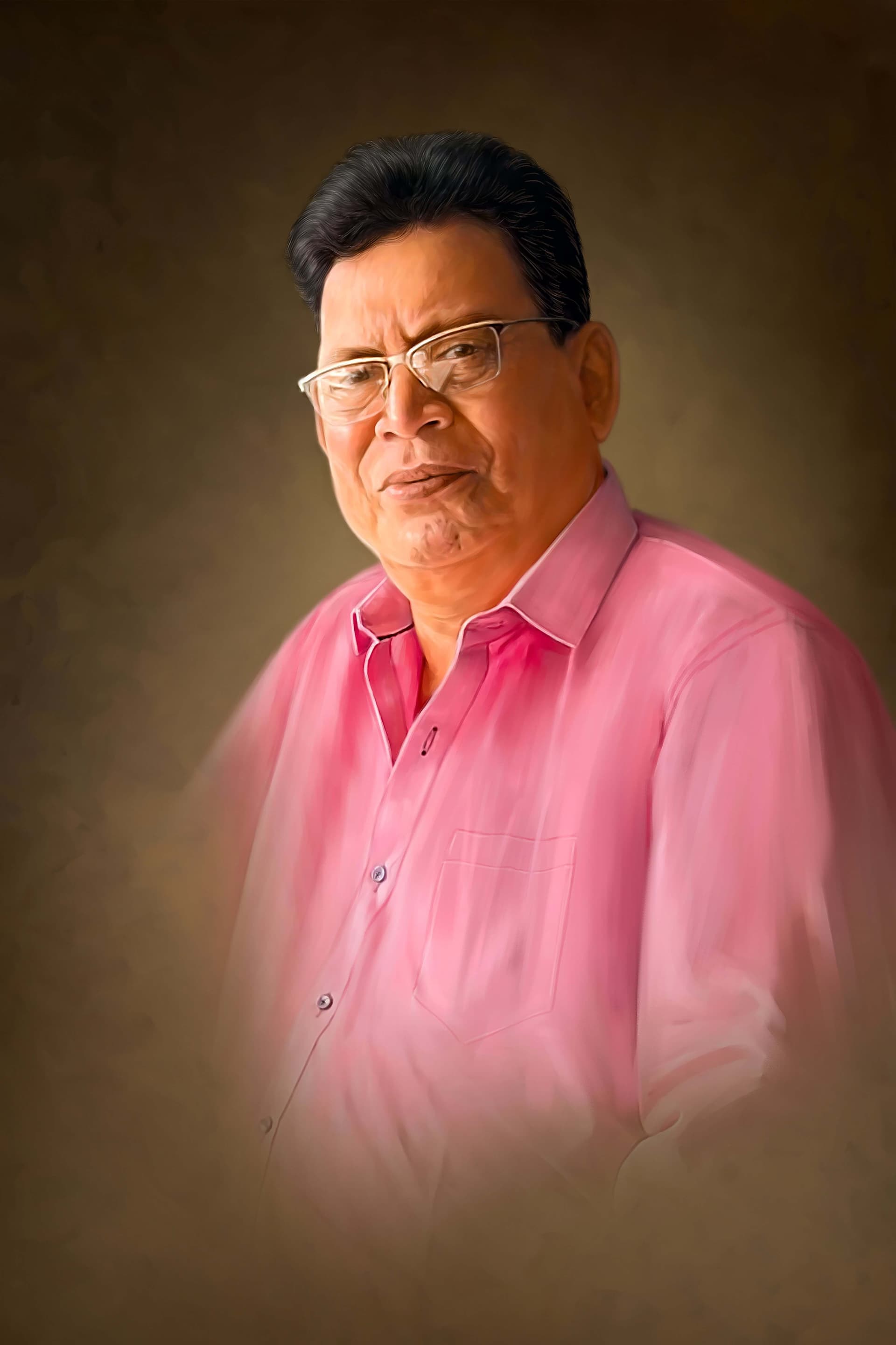 Self Digital Portrait Painting of Prasad Mashelkar by Oilpixel