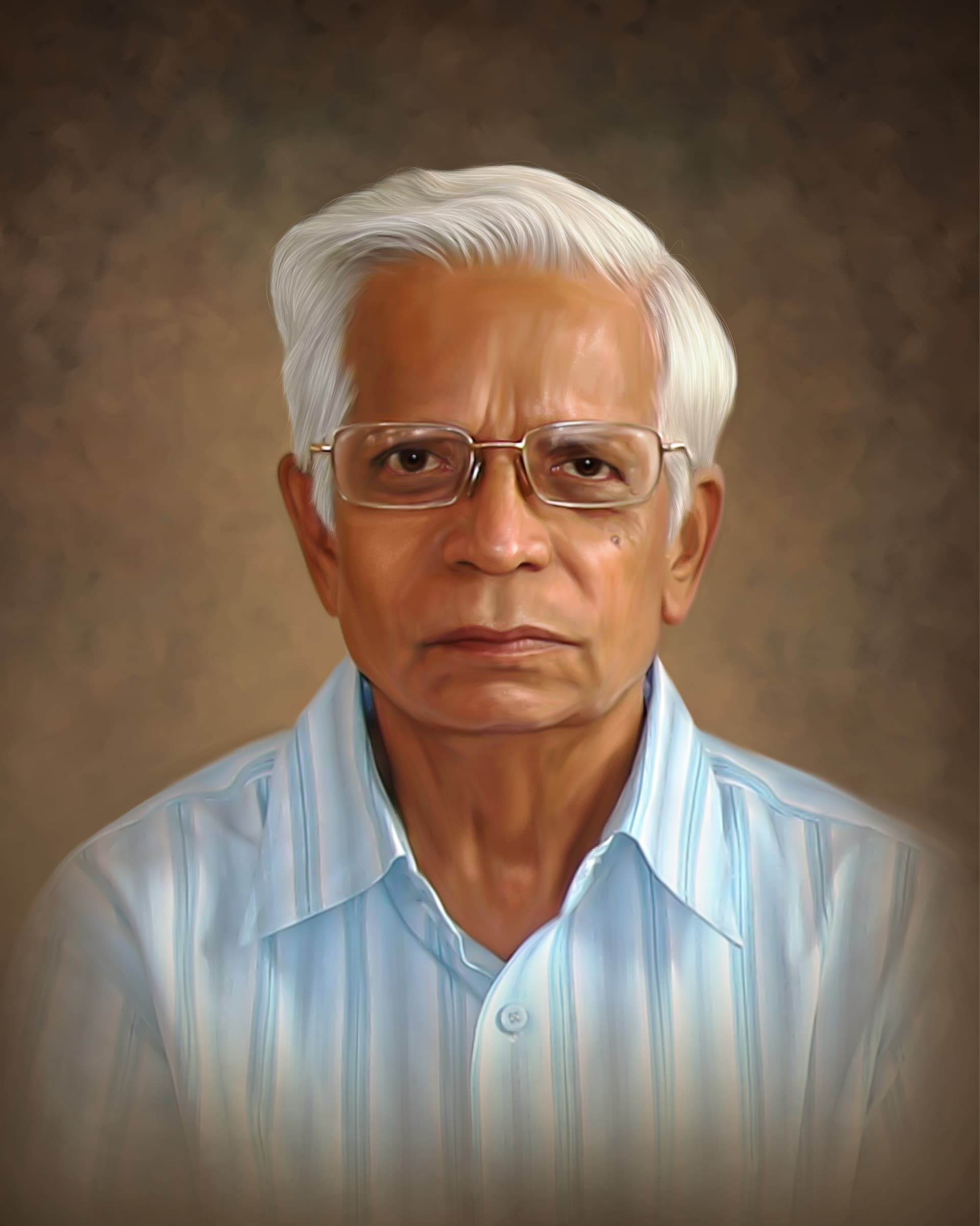 Self portrait painting by Oilpixel