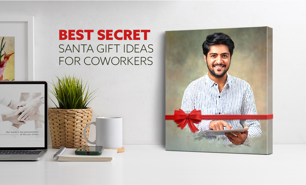 Best Secret Santa Gift Ideas For Coworkers -Digital Oil Painting