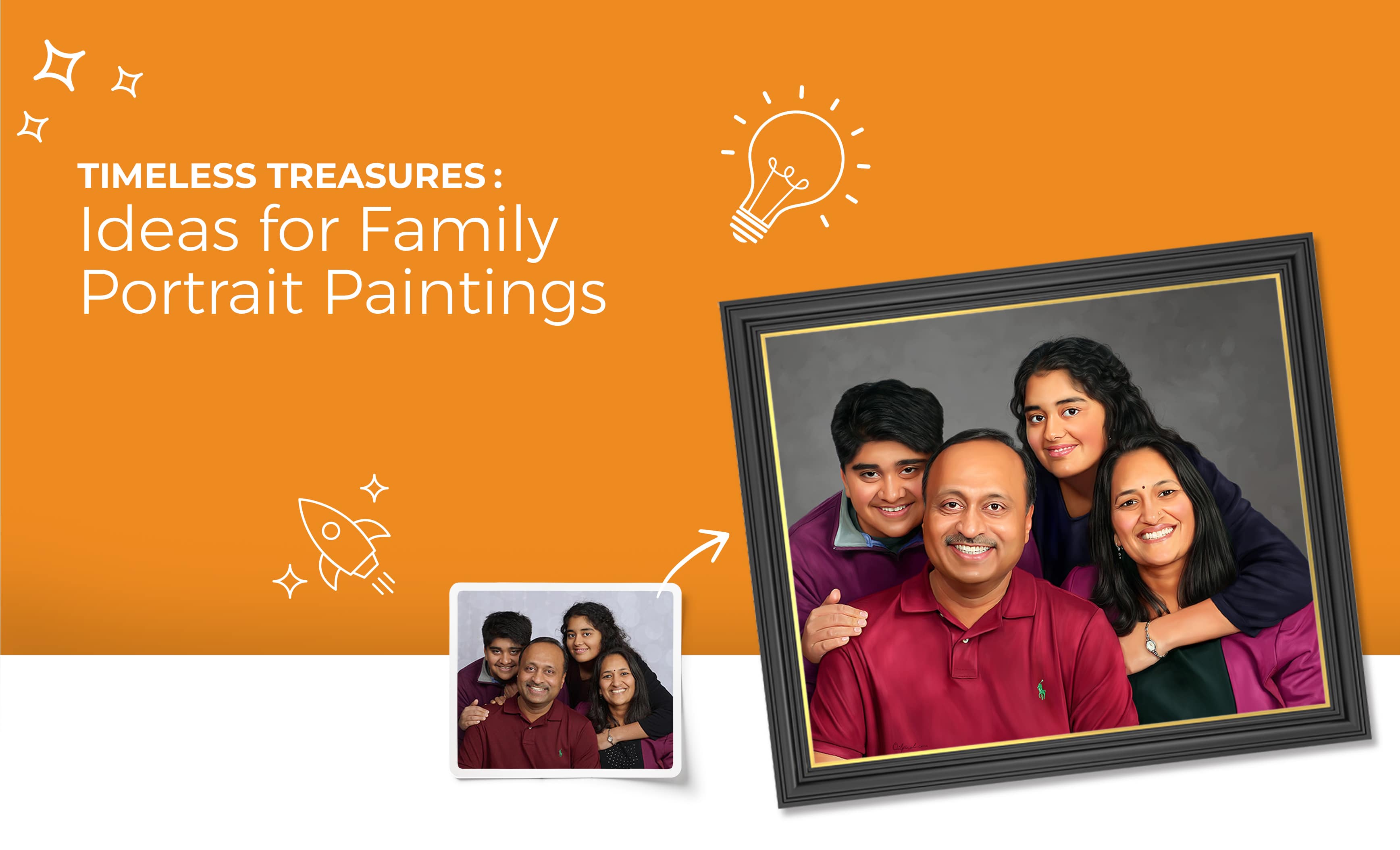 Ideas for Family Portrait Paintings-Oilpixel