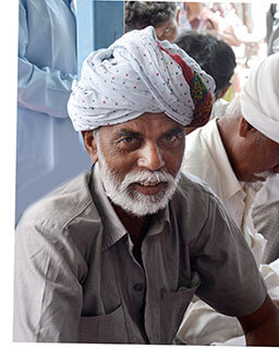 Old man photo with turban for painting