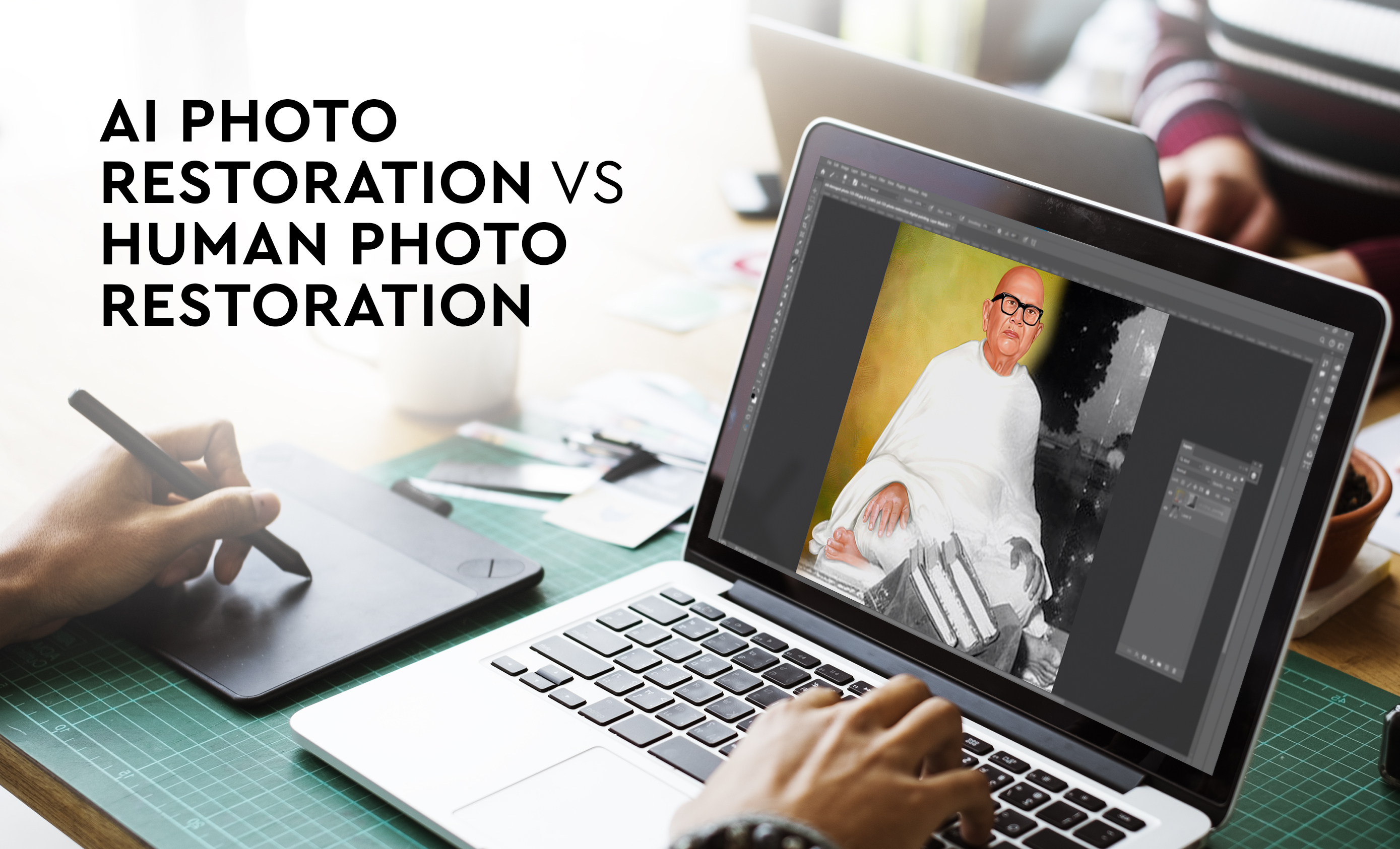 AI Photo Restoration vs Human Photo Restoration