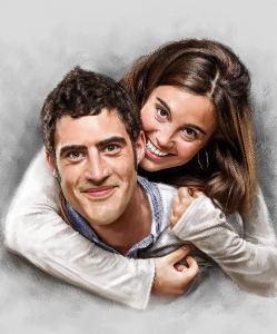 Personalized Wedding gift ideas - Couple Portrait painting